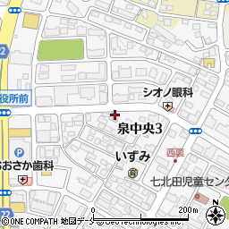 ピザーラ泉店周辺の地図