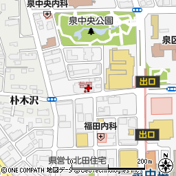 壱 十五家 泉中央店周辺の地図