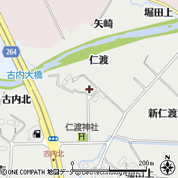 宮城県仙台市泉区古内新仁渡周辺の地図