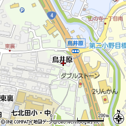 宮城県仙台市泉区市名坂鳥井原周辺の地図