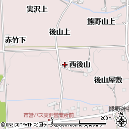 宮城県仙台市泉区実沢西後山5周辺の地図