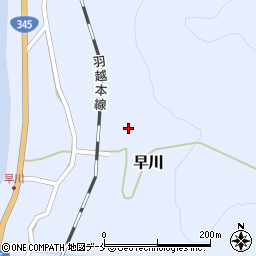 早川寺周辺の地図