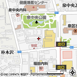 フレール仙台泉中央周辺の地図