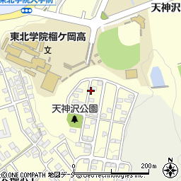 宮城県仙台市泉区天神沢周辺の地図