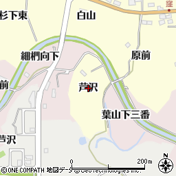宮城県仙台市泉区小角（芦沢）周辺の地図