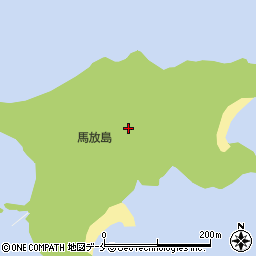 馬放島周辺の地図