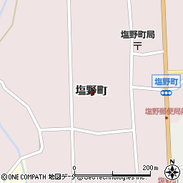 新潟県村上市塩野町周辺の地図