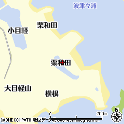 宮城県東松島市宮戸栗和田周辺の地図