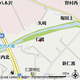 宮城県仙台市泉区古内仁渡周辺の地図