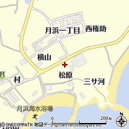 宮城県東松島市宮戸松原周辺の地図