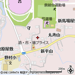 宮城県仙台市泉区野村新平山後周辺の地図