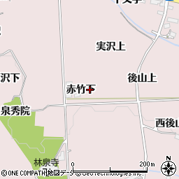 宮城県仙台市泉区実沢赤竹下周辺の地図