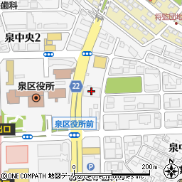 ツルハドラッグ仙台泉中央３丁目店周辺の地図