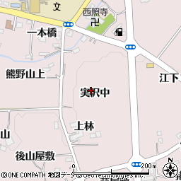 宮城県仙台市泉区実沢中周辺の地図