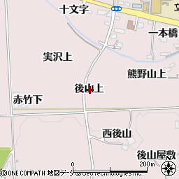 宮城県仙台市泉区実沢後山上周辺の地図