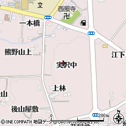 宮城県仙台市泉区実沢（中）周辺の地図