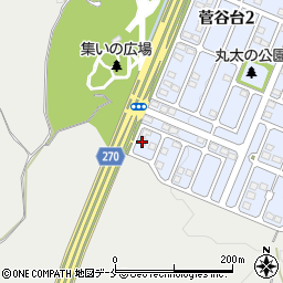 利府町菅谷台2丁目駐車場　2番周辺の地図