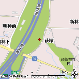 宮城県仙台市泉区野村西坂周辺の地図