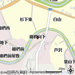 宮城県仙台市泉区実沢細椚向下周辺の地図