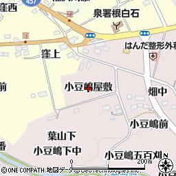 宮城県仙台市泉区実沢（小豆嶋屋敷）周辺の地図