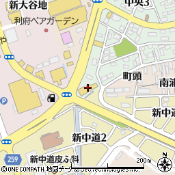 宮城トヨタ自動車カローラ利府周辺の地図