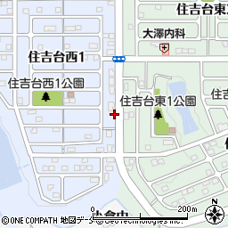 住吉台一丁目周辺の地図