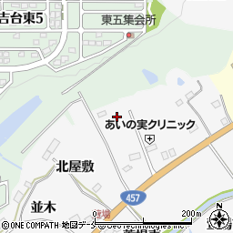 宮城県仙台市泉区西田中松下周辺の地図