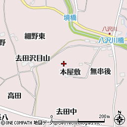 宮城県仙台市泉区実沢（本屋敷）周辺の地図