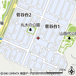 菅谷台1丁目 第9駐車場周辺の地図