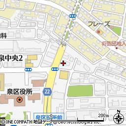 セブンイレブン仙台泉区役所前店周辺の地図