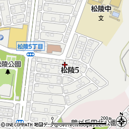 宮城県仙台市泉区松陵5丁目周辺の地図