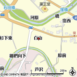 宮城県仙台市泉区小角白山周辺の地図