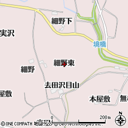 宮城県仙台市泉区実沢細野東周辺の地図