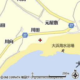 宮城県東松島市宮戸（川田）周辺の地図
