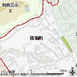 宮城県塩竈市後楽町周辺の地図