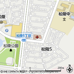仙台市　松陵市民センター周辺の地図