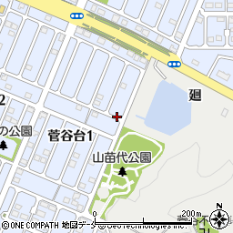 渡邊邸:菅谷台1丁目駐車場周辺の地図