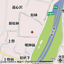 宮城県仙台市泉区野村新松林周辺の地図