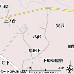 宮城県仙台市泉区実沢八沢周辺の地図