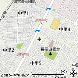 ファミリーマート天童中里店周辺の地図