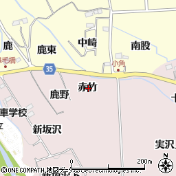 宮城県仙台市泉区実沢赤竹周辺の地図