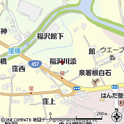 宮城県仙台市泉区根白石（福沢川添）周辺の地図