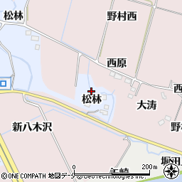 宮城県仙台市泉区上谷刈松林周辺の地図