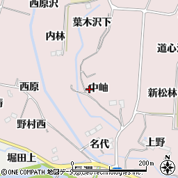 宮城県仙台市泉区野村中岫10周辺の地図
