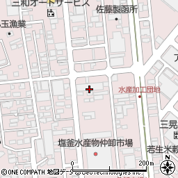宮城県塩竈市新浜町周辺の地図