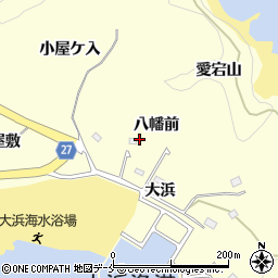 宮城県東松島市宮戸八幡前周辺の地図