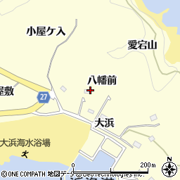 宮城県東松島市宮戸（八幡前）周辺の地図