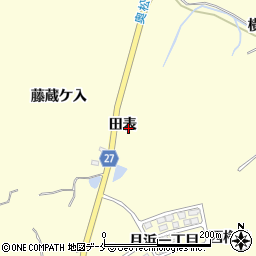 宮城県東松島市宮戸田表周辺の地図