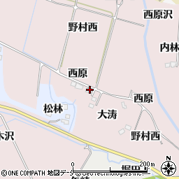 宮城県仙台市泉区野村大涛周辺の地図