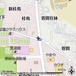 泉総合運動場前周辺の地図